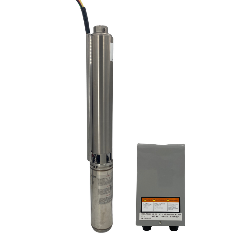 RPS Core Series 1.5 HP 220V 3-Wire 4-inch Submersible Well Pump with Engineered Impeller 550 ft Head 5-13 GPM 07RPS15 Complete Kit