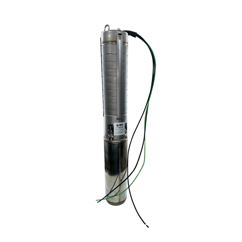 RPS Steel Pro 1.5 HP 220V 2-Wire 4-inch Submersible Well Pump with Stainless Steel Impeller 100 ft Head 40-53 GPM 40RPS15-S Complete Kit