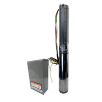 RPS Steel Pro 1/2 HP 220V 2-Wire 4-inch Submersible Well Pump with Stainless Steel Impeller 100 ft Head 10-28 GPM 25RPS05-S Complete Kit