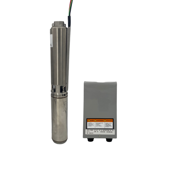 RPS Core Series 1/2 HP 220V 3-Wire 4-inch Submersible Well Pump with Engineered Impeller 250 ft Head 4-8 GPM 05RPS05 Complete Kit