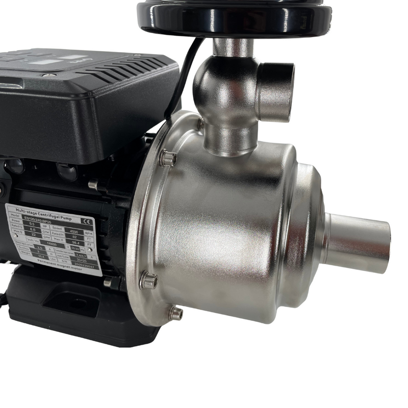 1/2 HP 110V/120V/220V Eco-Steady Continuous Pressure Booster | Garden Irrigation Water Pump for Drip and Soaker Hose | Tank Water | Shallow Well Pump
