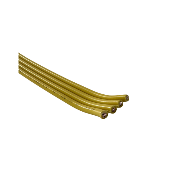 Yellow Unjacketed Submersible Copper Pump Cable (25ft)