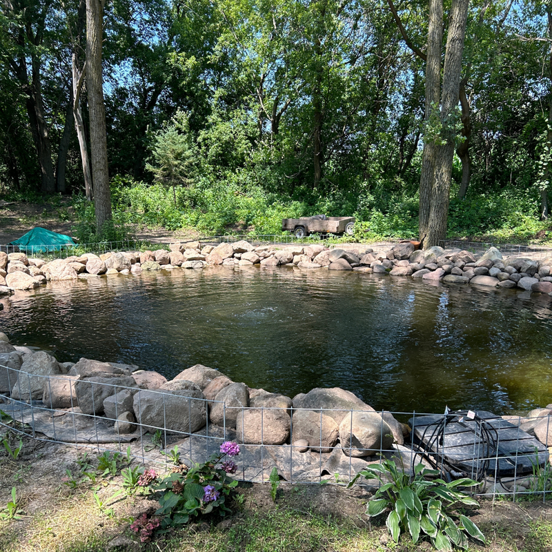PondPride Pond + Lake Aerator Complete Kit with Weighted Diffuser Air Stone & 110V Compressor | DIY Pond Health Technology