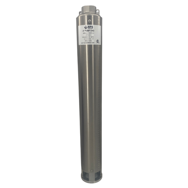RPS Core Series 10RPS30 4" Submersible Well Pump End – Engineered Impeller, 7-18 GPM