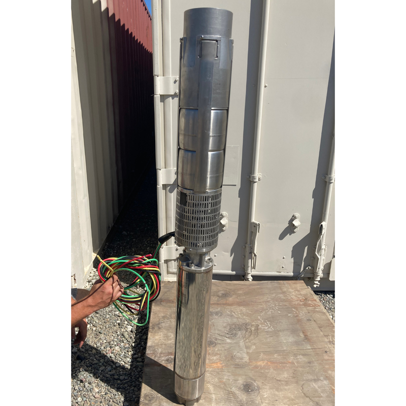 RPS 15HP 480V 400RPS150, Up to 140FT Head, 275 to 528GPM, Stainless Steel Submersible Pump End + Motor