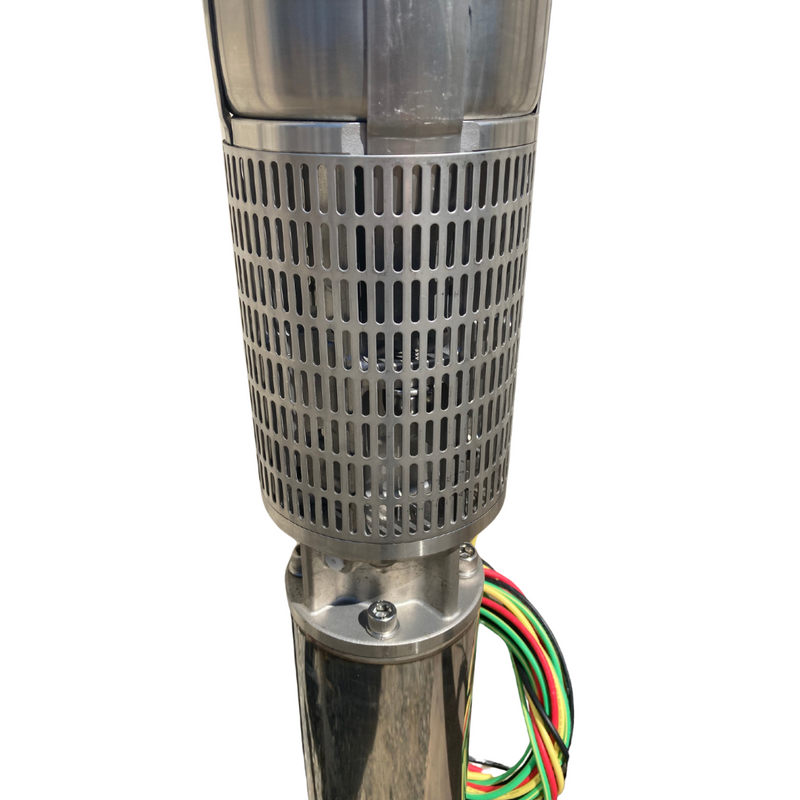 RPS 15HP 480V 400RPS150, Up to 140FT Head, 275 to 528GPM, Stainless Steel Submersible Pump End + Motor