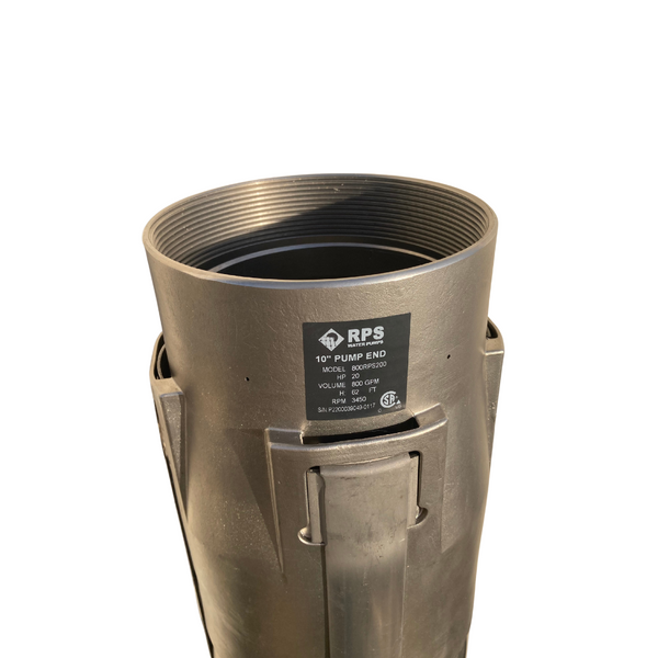 RPS 40HP 480V 650RPS400, Up to 225FT Head, 461 to 793GPM, Stainless Steel Submersible Pump End + Motor