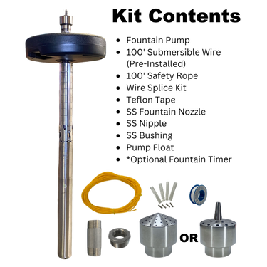 Floating Pond Fountain Pump 10-20ft Height | RPS Water Pumps