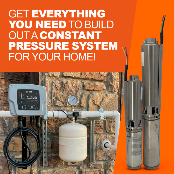 RPS Eco-Steady Submersible Pump Drive Bundle | Variable Frequency Drive + Three-Phase 220V Submersible Pump Complete Kit