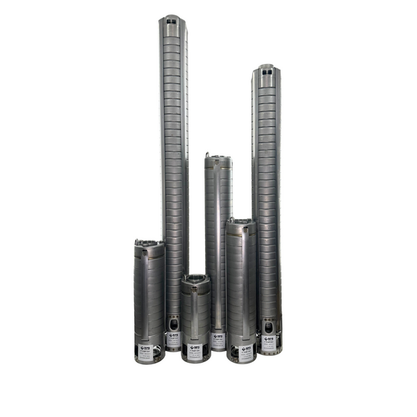 RPS Steel Pro 1 HP 220V, 3-Wire | 4" Submersible Well Pump + Stainless Steel Impeller | 500 ft Head, 4–6 GPM | 05RPS10-S Complete Kit