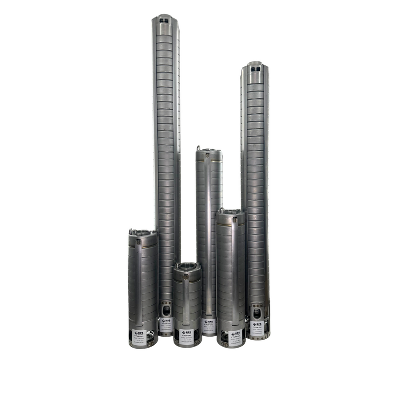 RPS Steel Pro 1 HP 220V, 3-Wire | 4" Submersible Well Pump + Stainless Steel Impeller | 500 ft Head, 4–6 GPM | 05RPS10-S Complete Kit