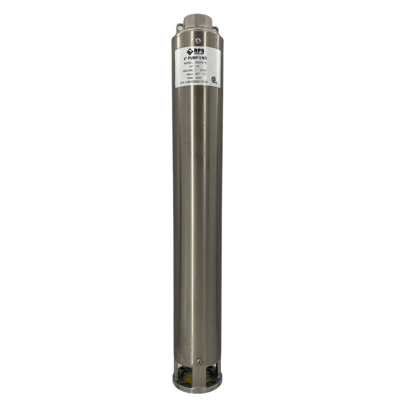 RPS Core Series 05RPS15 4" Submersible Well Pump End – Engineered Impeller, 2-8 GPM