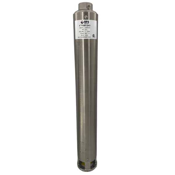 RPS Core Series 07RPS20 4" Submersible Well Pump End – Engineered Impeller, 4-13 GPM