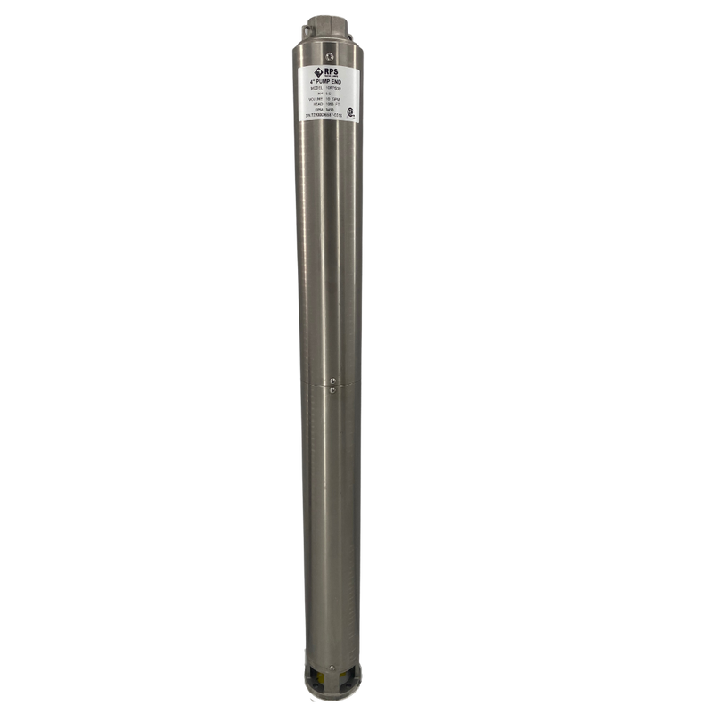 RPS Core Series 10RPS50 4" Submersible Well Pump End – Engineered Impeller, 6-18 GPM