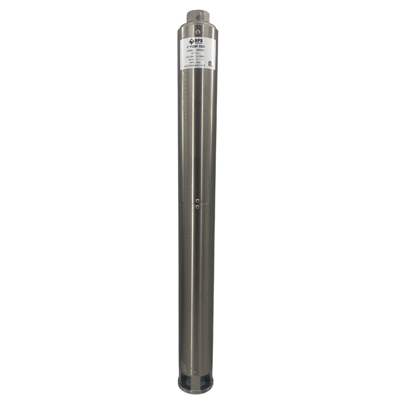 RPS Core Series 18RPS50 4" Submersible Well Pump End – Engineered Impeller, 9-29 GPM