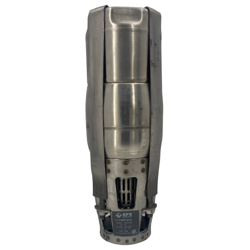 RPS Steel Pro 230RPS30-S 5" Submersible Well Pump End – Stainless Steel Impeller, 180-240 GPM