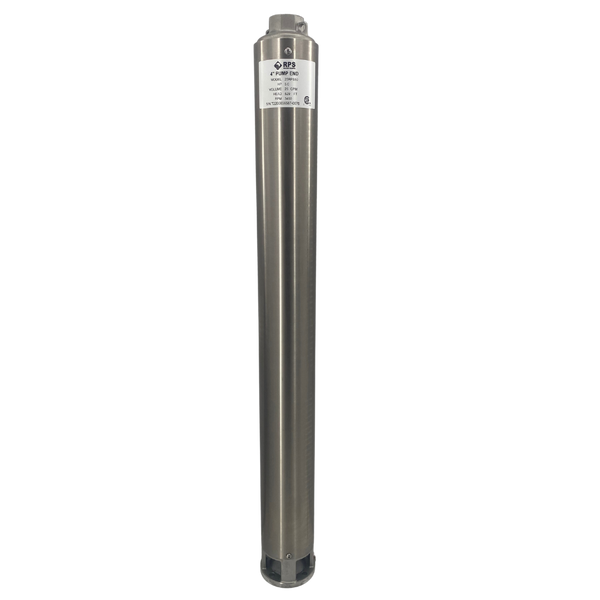 RPS Core Series 25RPS50 4" Submersible Well Pump End – Engineered Impeller, 13-31 GPM