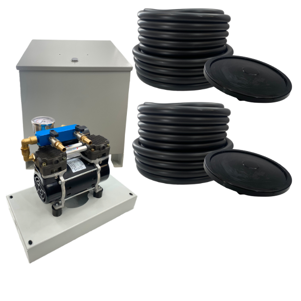 Proud Pond Aerator System - Powerful Air Stone and Compressor Complete Kit For Healthy Ponds and Lakes You Can Take Pride In