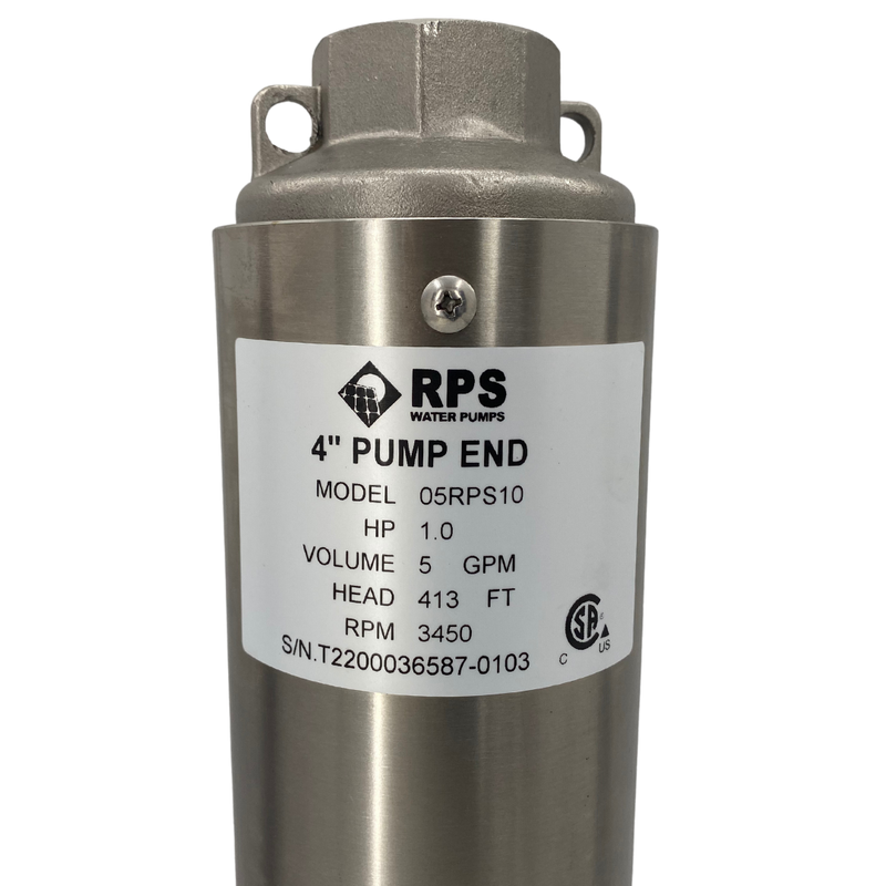 RPS Core Series 05RPS15 4" Submersible Well Pump End – Engineered Impeller, 2-8 GPM
