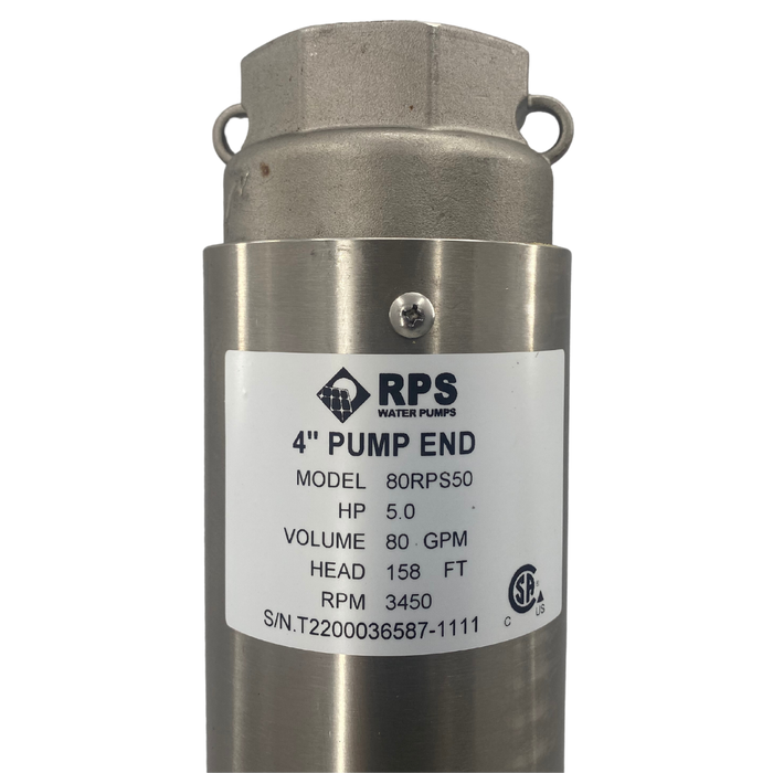80RPS50 Pump End, 35-120GPM